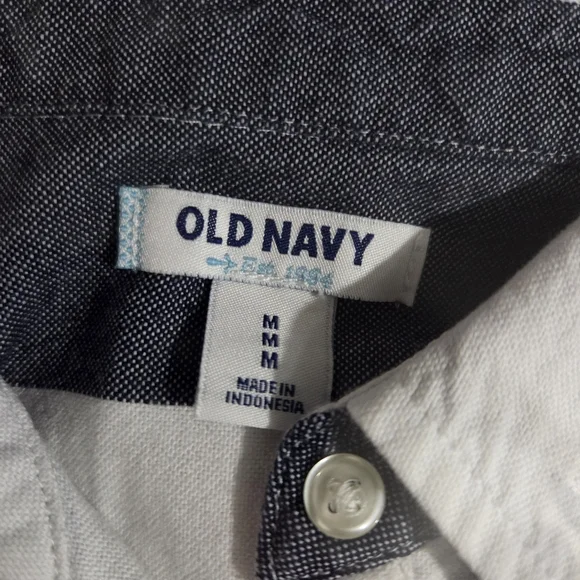 Old Navy Blue and White Sleeveless Striped Dress, Size M - Picture 4 of 4